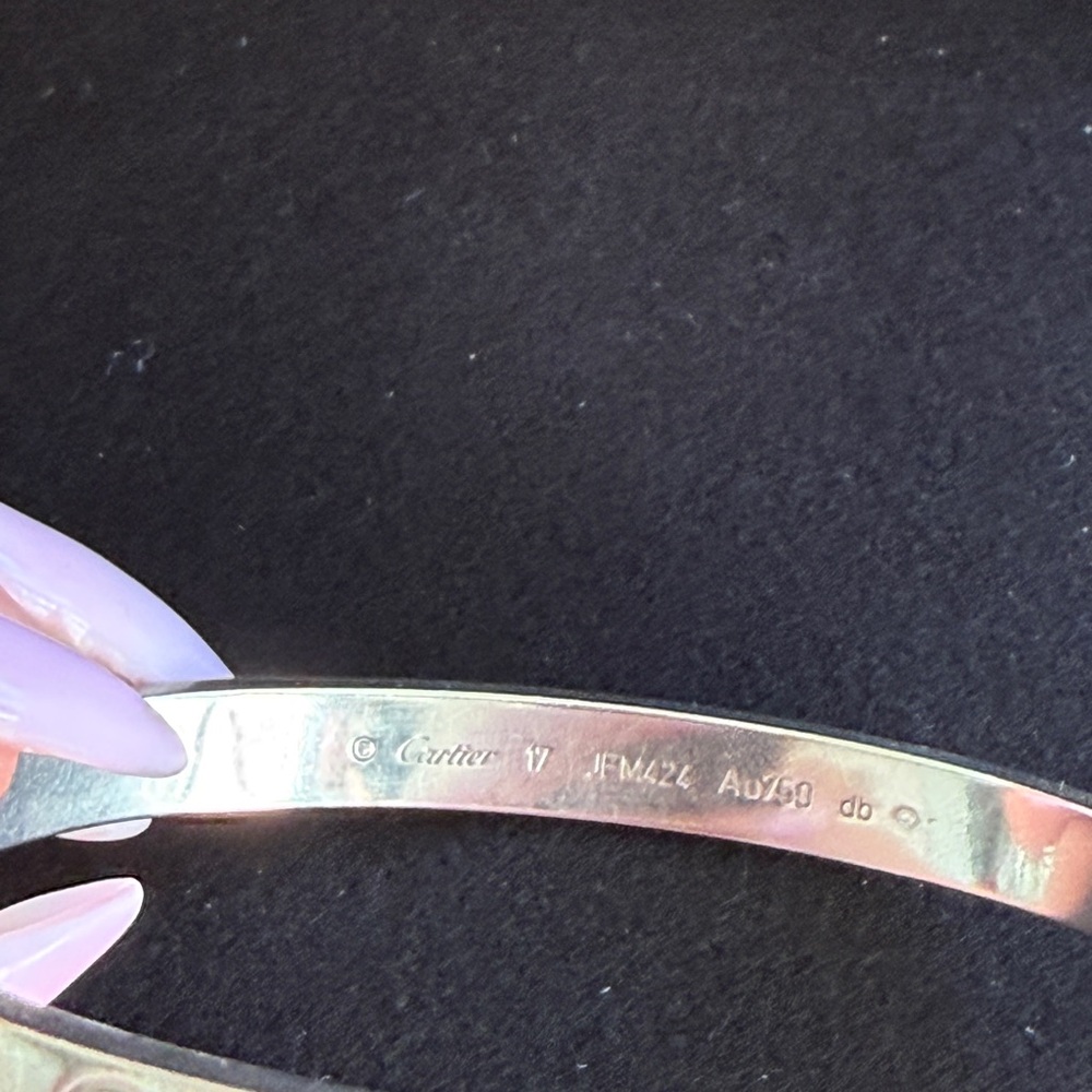 Authentic Cartier LOVE BRACELET, CLASSIC MODEL, 17 size. - Picture 6 of 16